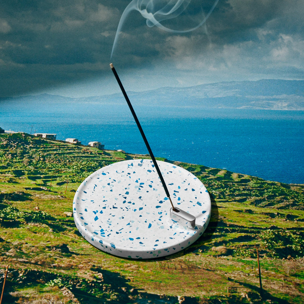 Terrazzo Tray and Incense Sticks